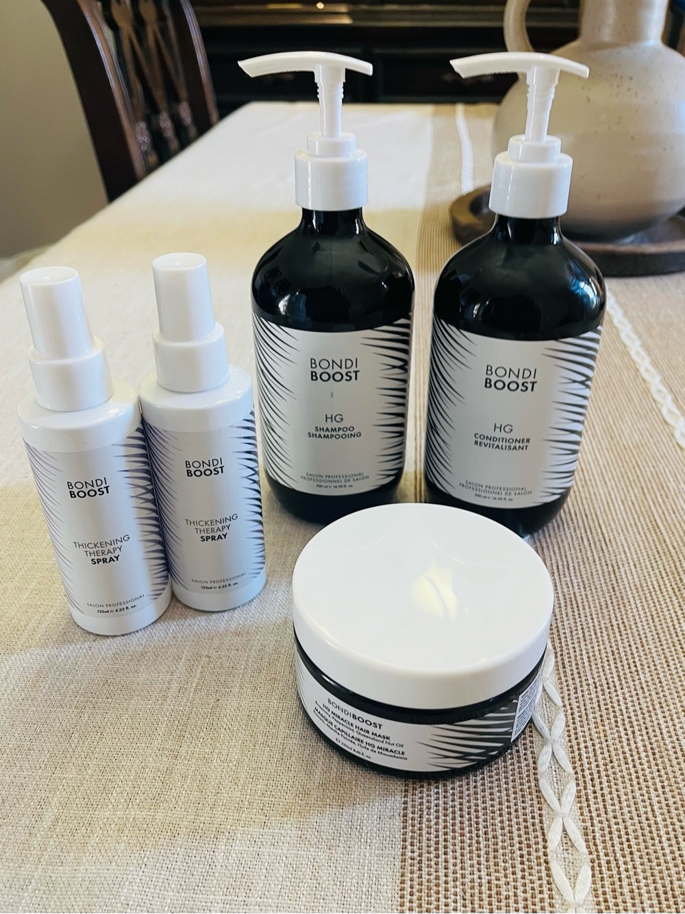BondiBoost Bundle-Shampoo & Conditioner, Thickening Spray and Miracle Hair Mask